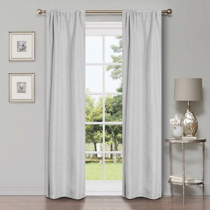 Superior Linen Blackout Rod Pocket Curtain Set