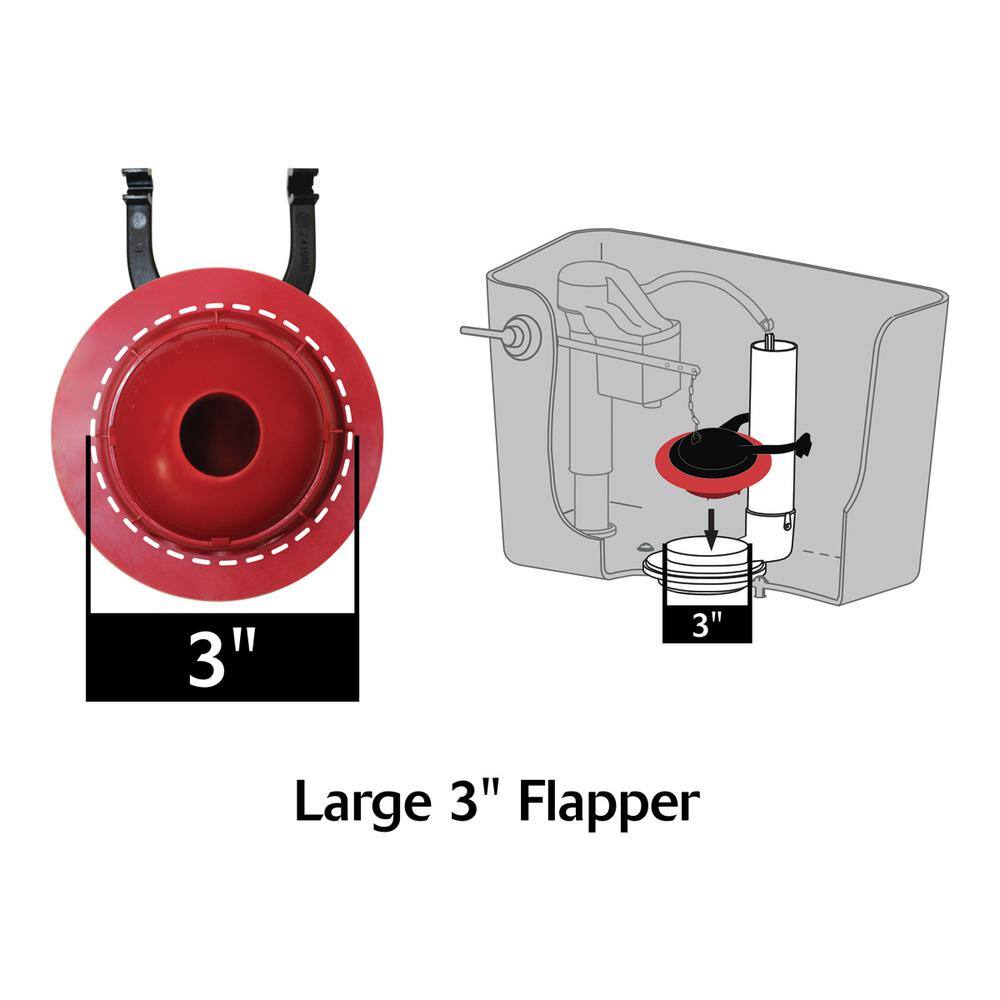 Korky Genuine TOTO 3 in. Universal Toilet Tank Flapper 2023BP