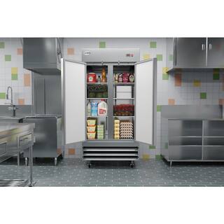 Koolmore 35 cu. ft. 2 Door Commercial Reach-In Refrigerator in Stainless Steel RIR-2D-SS35C