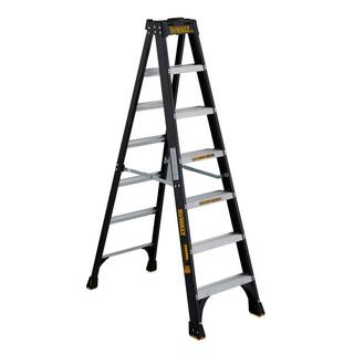 DW 7 ft. Fiberglass Stepladder 300 lbs. Load Capacity Type IA DXL3010-07