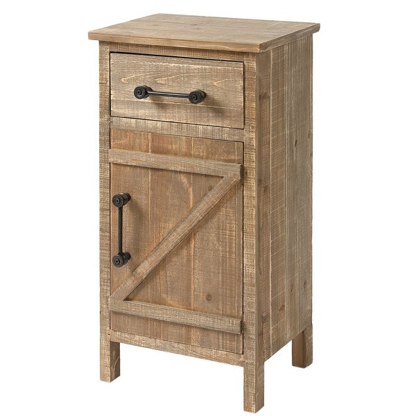 Rustic Wood Accent End Table - 33.75