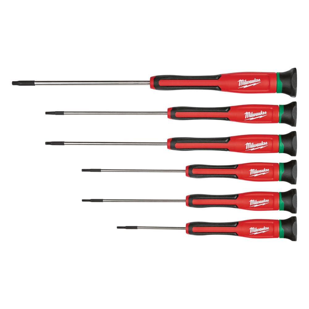 Milwaukee 6 pc. Torx Precision Screwdriver Set with Case 48-22-2610 from Milwaukee