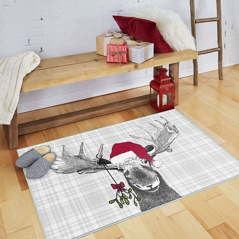 Mohawk® Home Prismatic Holiday Moose Grey Rug