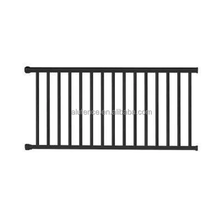 Factory Supply Powder Coated  Flat Top Aluminum Pool Fence