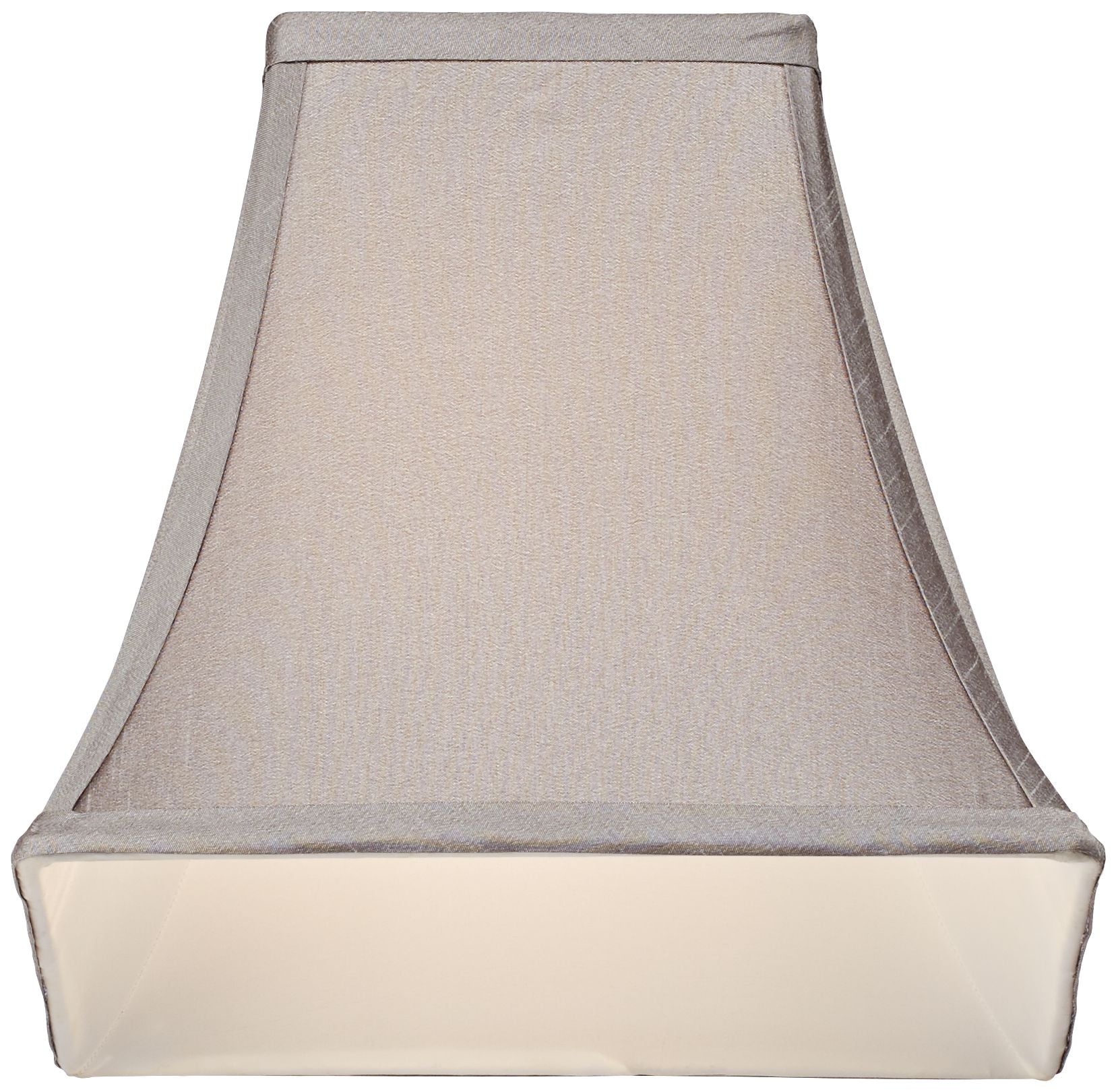 Springcrest Collection Set of 2 Square Lamp Shades Pewter Gray Small 5.25