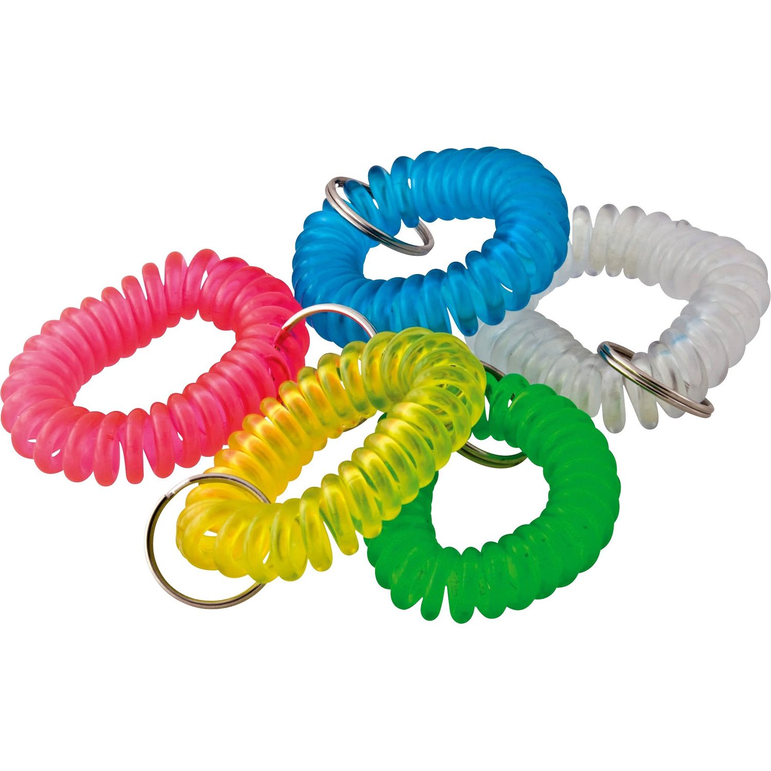 Plastic Wrist Coil Key Chains by Baumgartens BAUKC7000