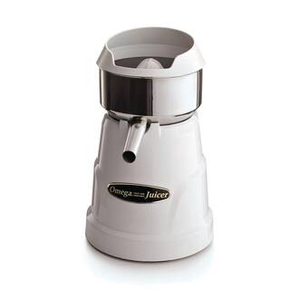 Omega Single Speed Citrus Juicer in White C-10W