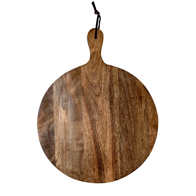 Heritage Lace FH-040 Artisan Wood 14andquot; Charcuterie Serving Board  Natural