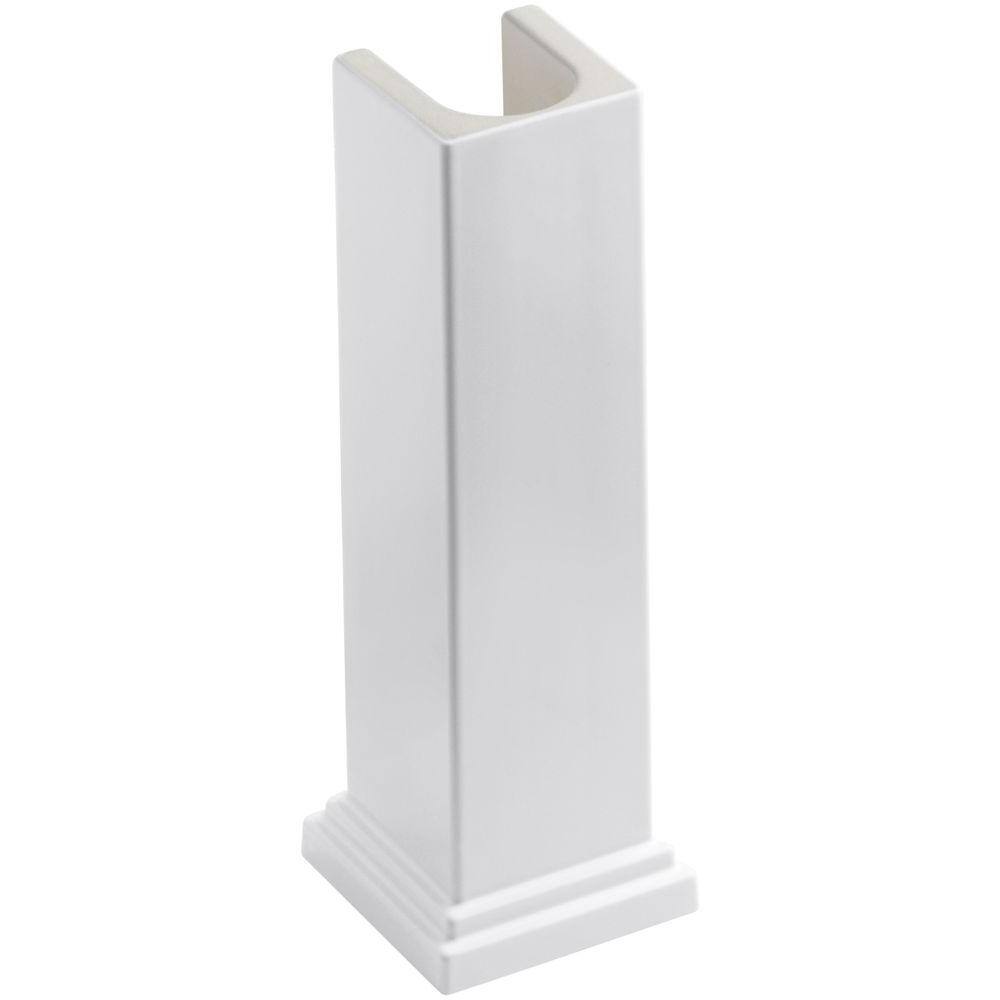 KOHLER Tresham Fireclay Pedestal in White K-2767-0