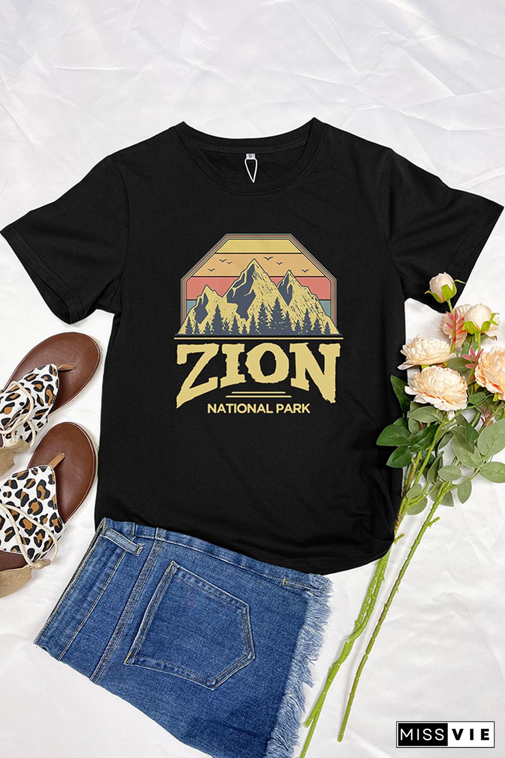 Zion National Park Graphic T-Shirt Wholesale