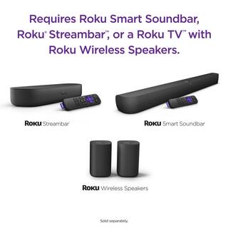 Roku Wireless Subwoofer for Roku TV Surround Sound System in Black 9201R2