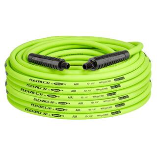 Flexzilla 14 in. x 100 ft. Air Hose with 14 in. MNPT Fittings HFZ14100YW2