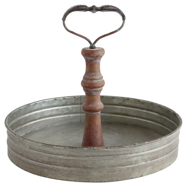 Tin Tray With Handles Storied Home