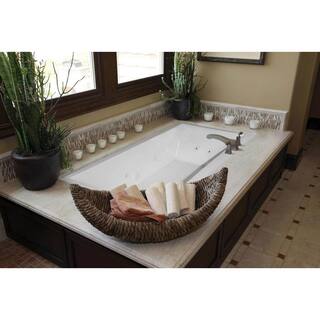 Hydro Systems Eileen 86 in. x 50 in. Rectangular Drop-in Bathtub in White EIL8650ATO-WHI