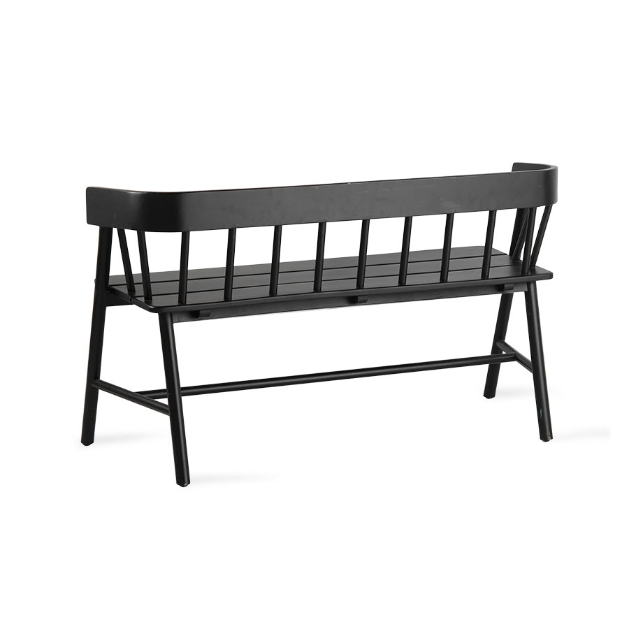 Wooden bench - black