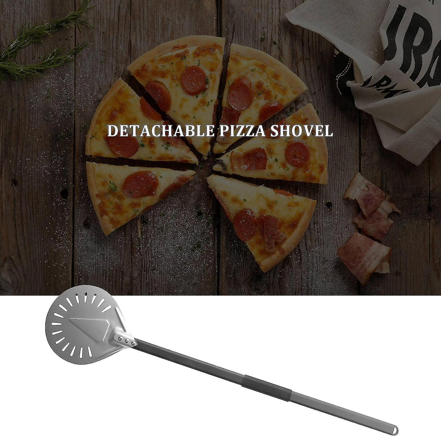 Long Handle 9 Inch Perforated Removable Pizza Turning Pizza Shovel Aluminum Pizza Paddle