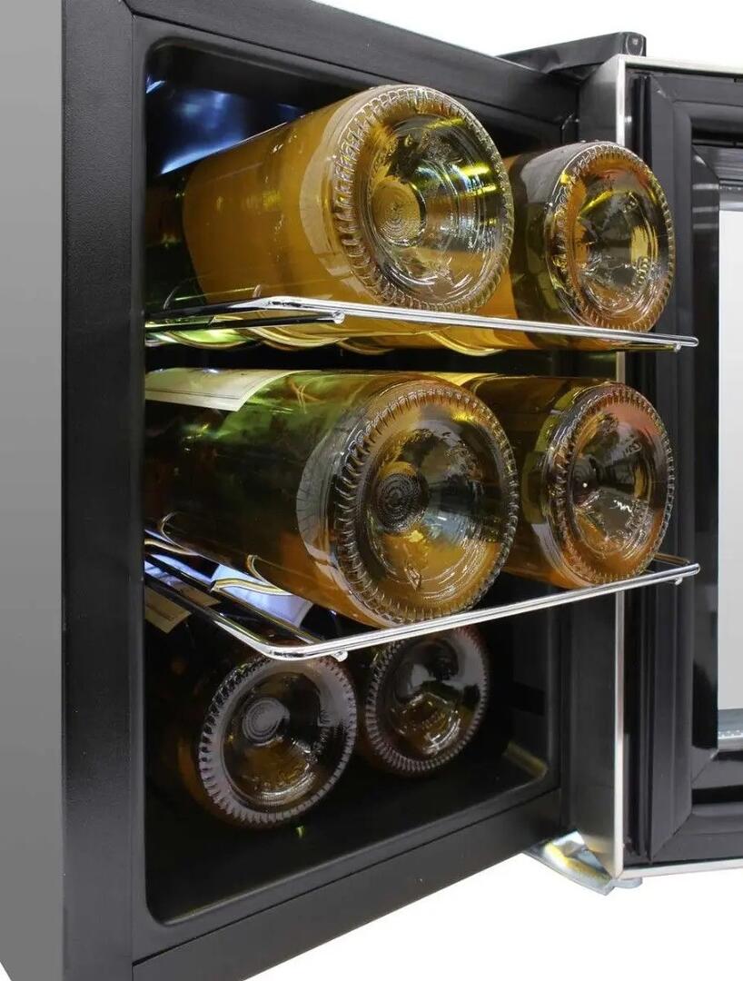 Element by Vinotemp EL6SILST 10 Inch Silver Wine Cooler