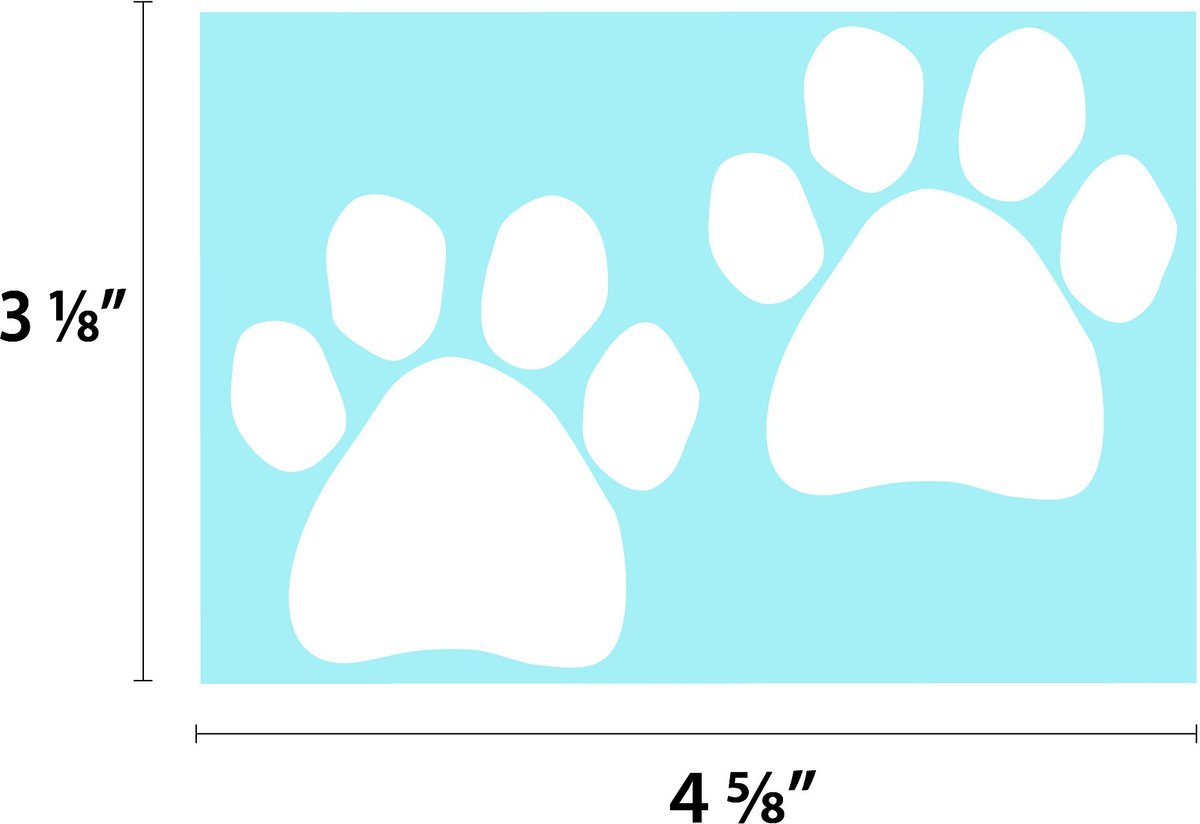 Imagine This Company Double Paw Car Window Decal