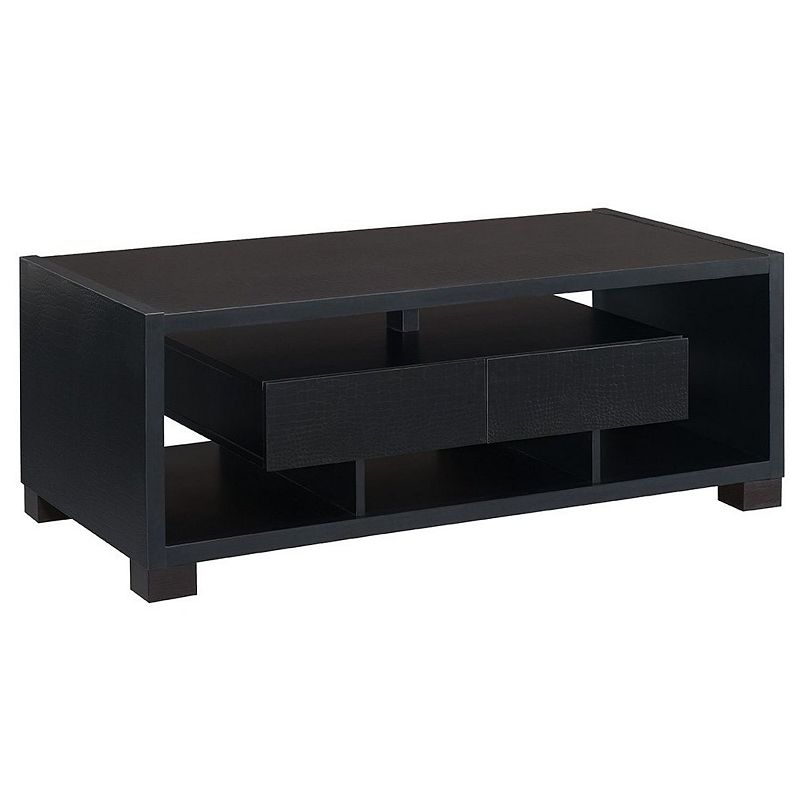 FC Design Faux Croc Black Coffee Table