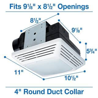 Air King ENERGY STAR Certified Snap-In Installation Quiet 50 CFM Bathroom Exhaust Fan with LED light BFQL50