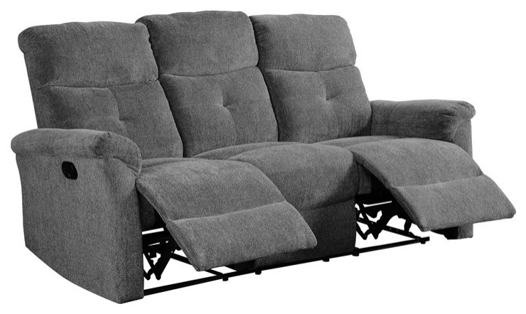 Treyton Sofa (Motion) in Gray Chenille   Transitional   Sofas   by VirVentures  Houzz