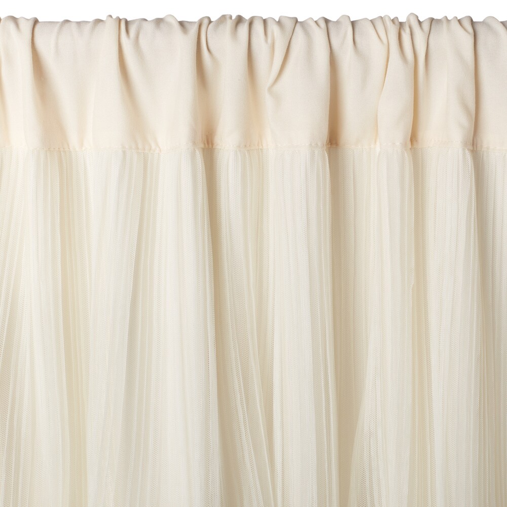 Lush Decor Nerina Ruffled Single Curtain Panel   54\