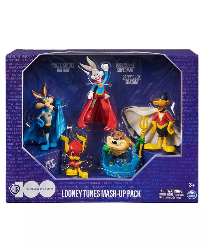 DC Comics Looney Tunes Mash-Up Pack  Limited Edition Wb 100 Years Anniversary  5 Looney Tunes X DC Figures