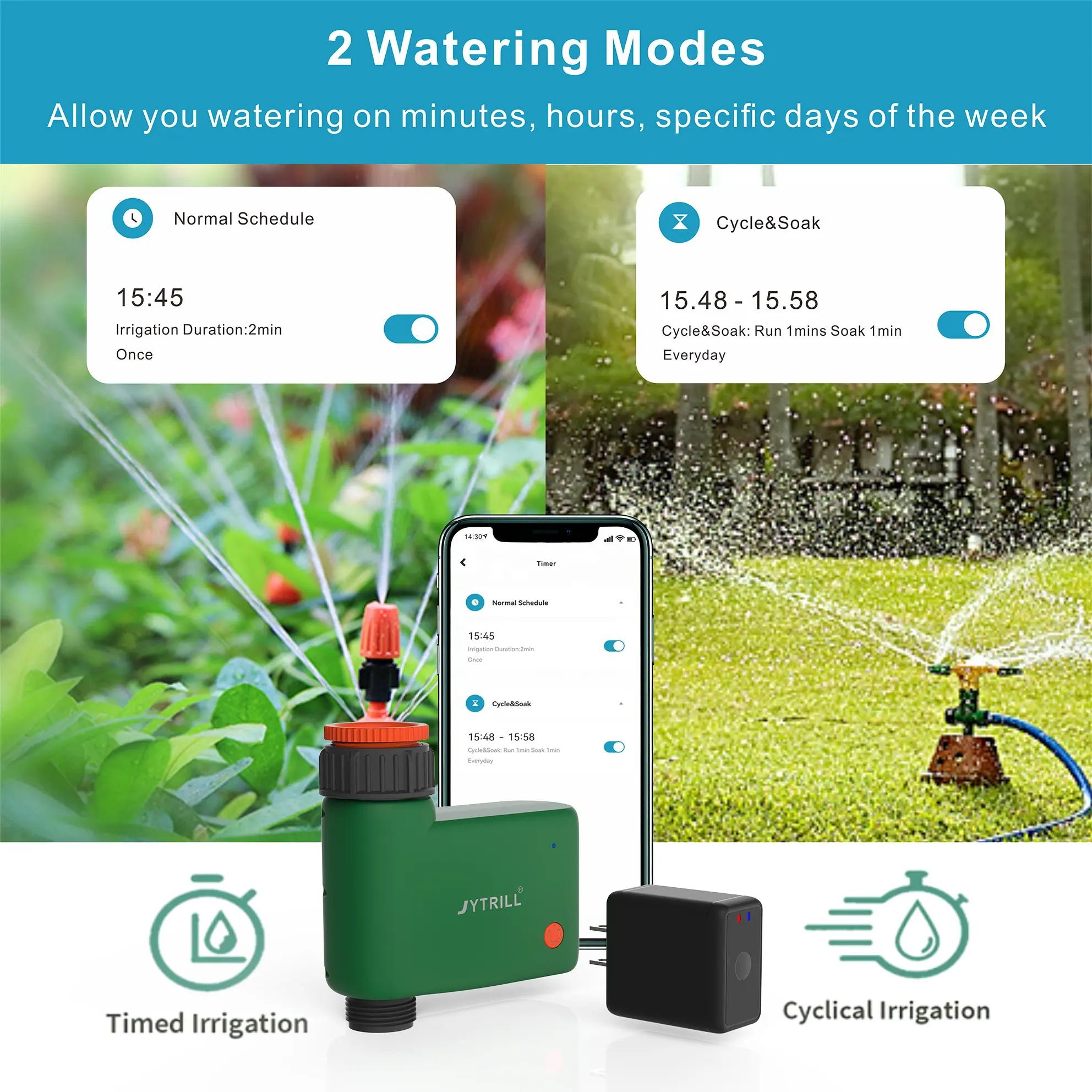 Factory Supply Manual   App Control Wireless Remote Control Irrigation System Smart Water Timer