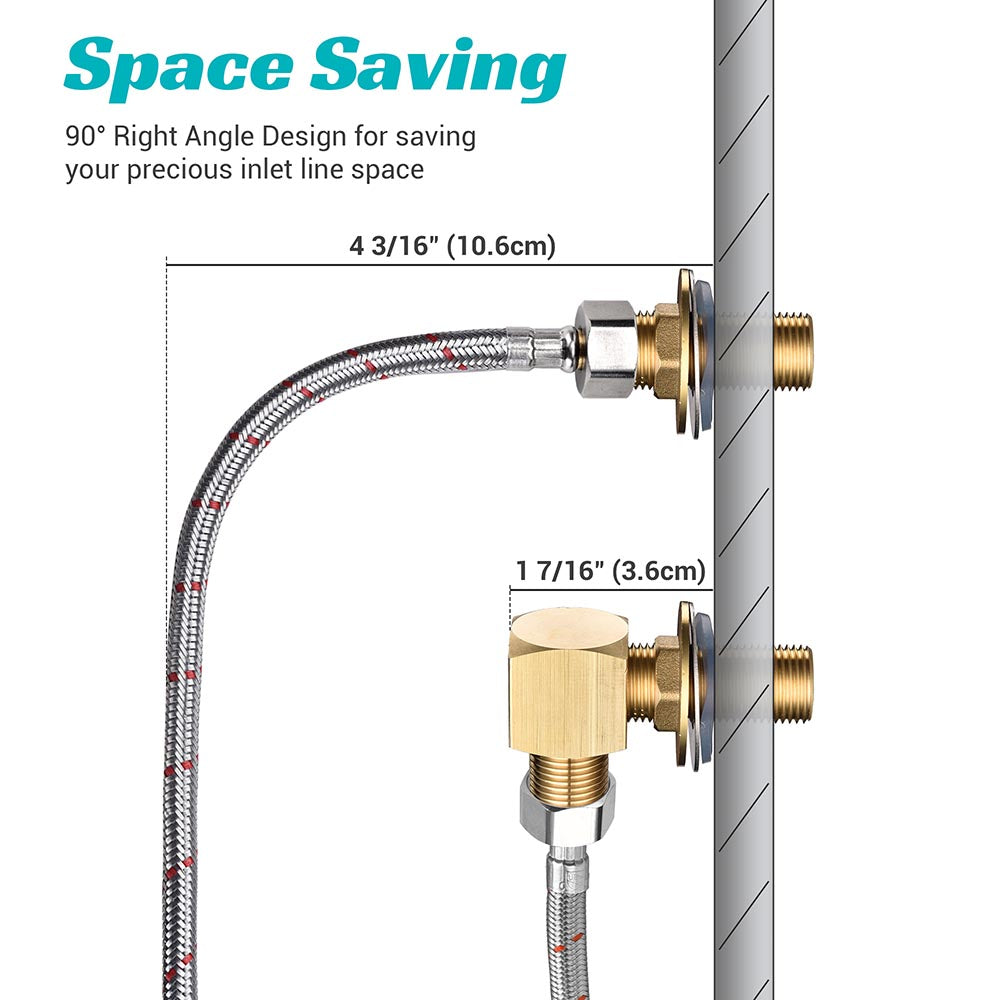 Aquaterior Wall Mount Faucet Kit G1/2