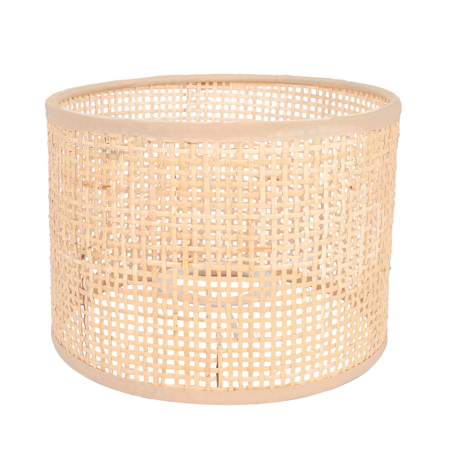 Rattan Woven Lampshade Rattan Hand Woven Lamp Cover Rattan Lamp Protective Cover