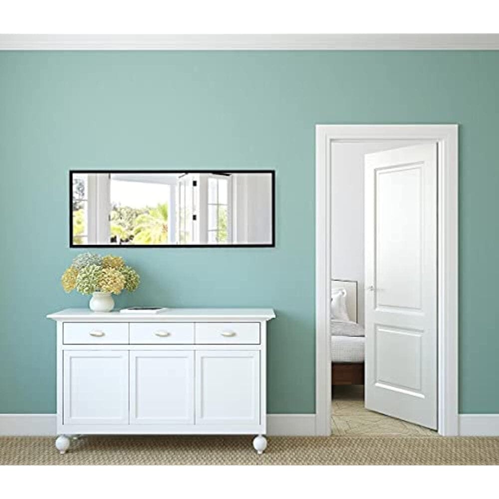 Clean Large Modern Black Frame Wall Mirror 18