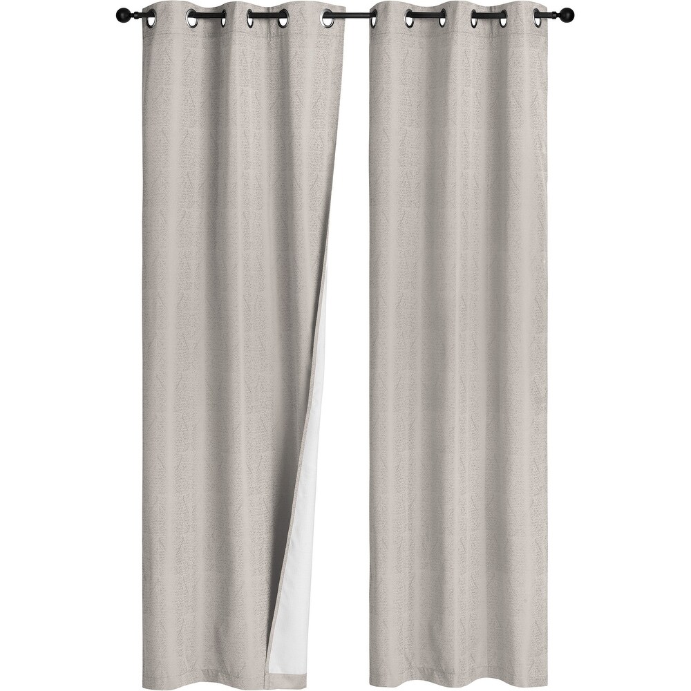 Curtain Panel Room Darkening 84L Taupe Rainy Day   84\