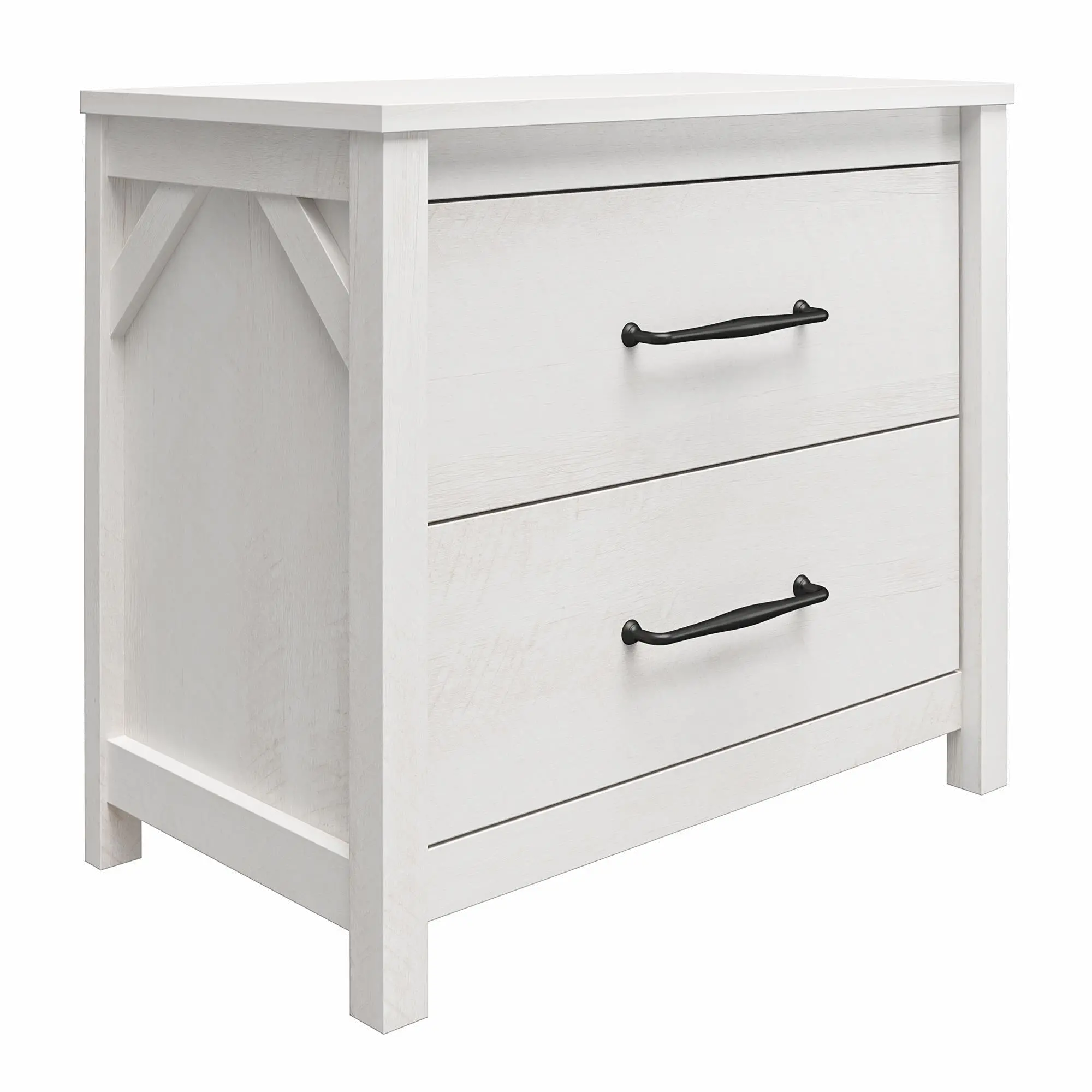 Augusta Ivory Oak 2 Drawer Nightstand