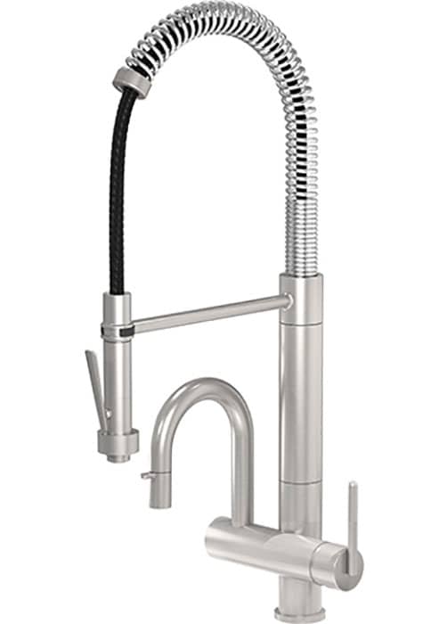 Franke Professional Satin Nickel 3-in-1 Kitchen Faucet