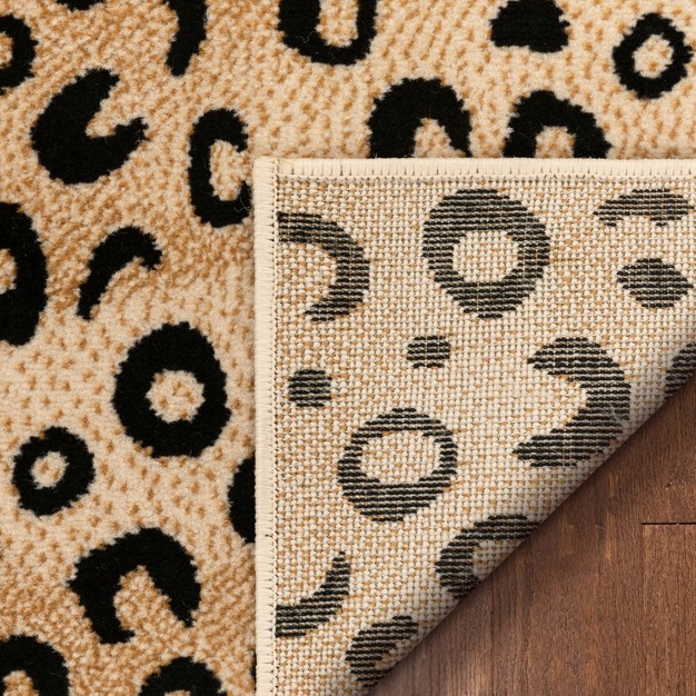 Well Woven Dulcet Leopard Animal Print Black Area Rug