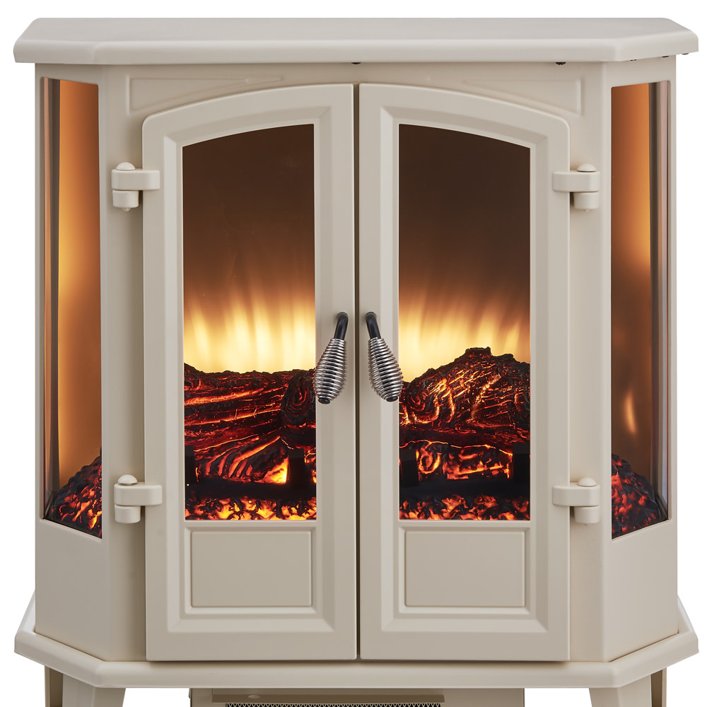 Hearthpro 25 Cream 5 Sided Infrared Electric Stove ;