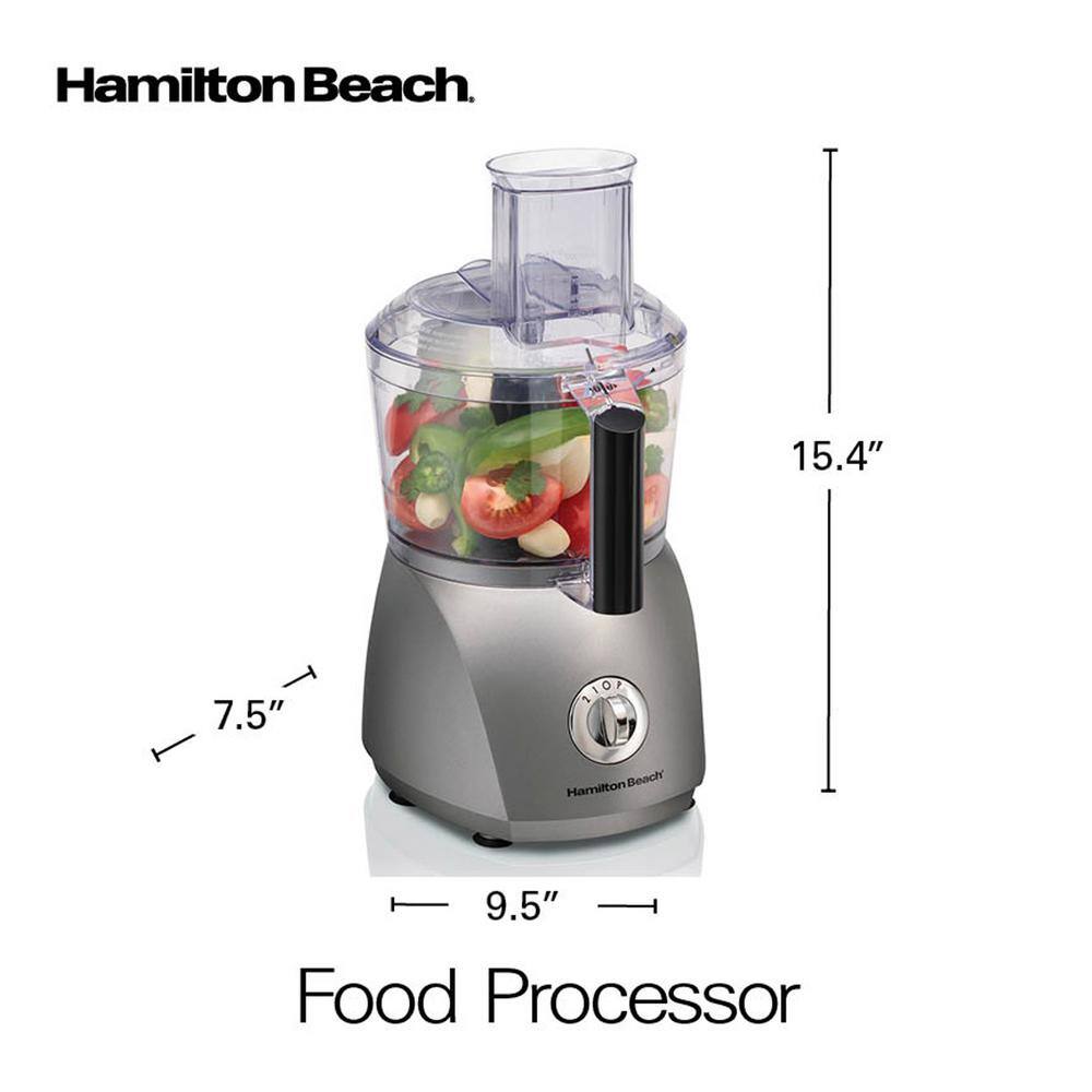 Hamilton Beach Chef Prep 10-Cup 3-Speed Grey Food Processor 70671