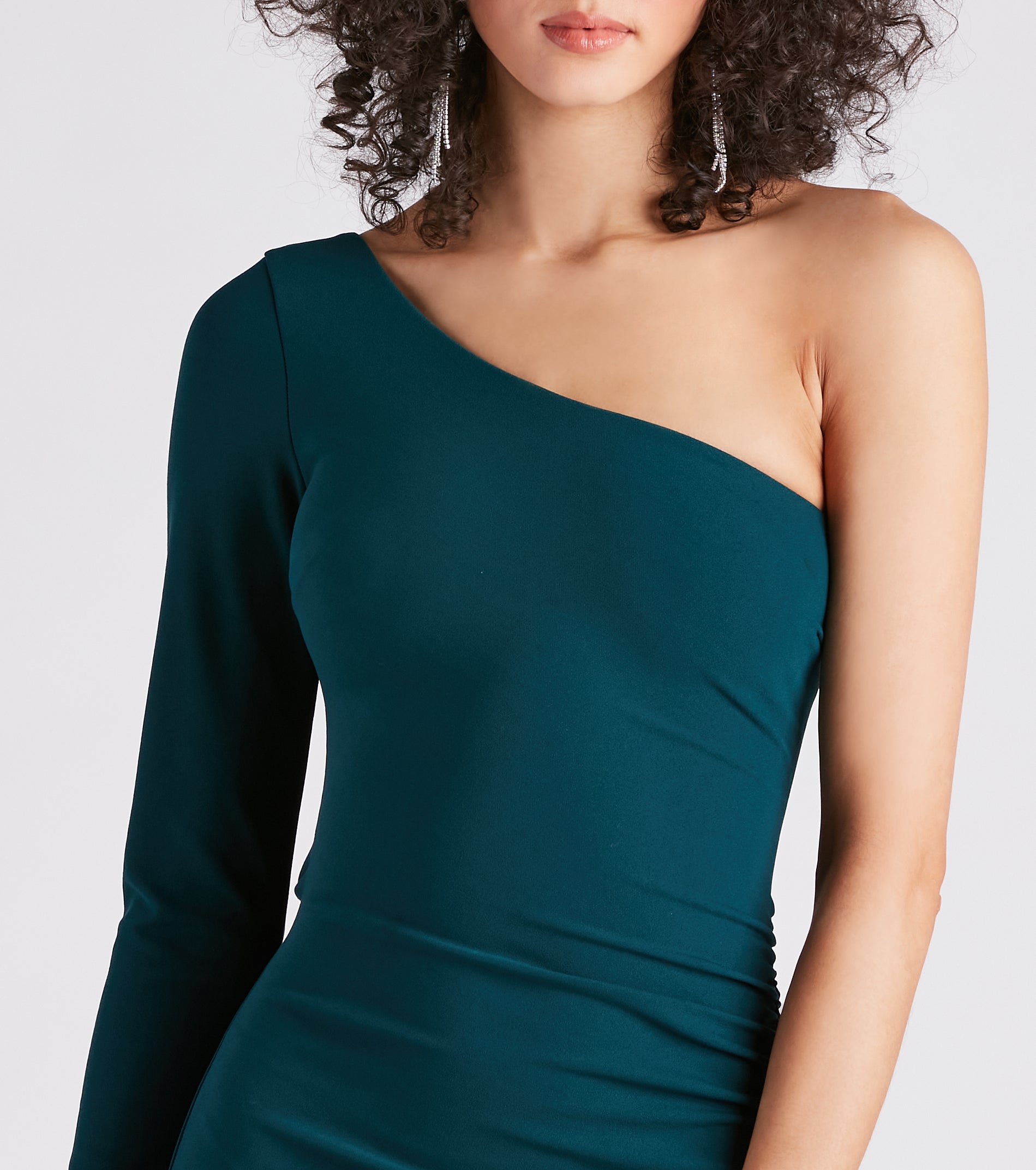 Totally Chic One-Shoulder Mini Dress