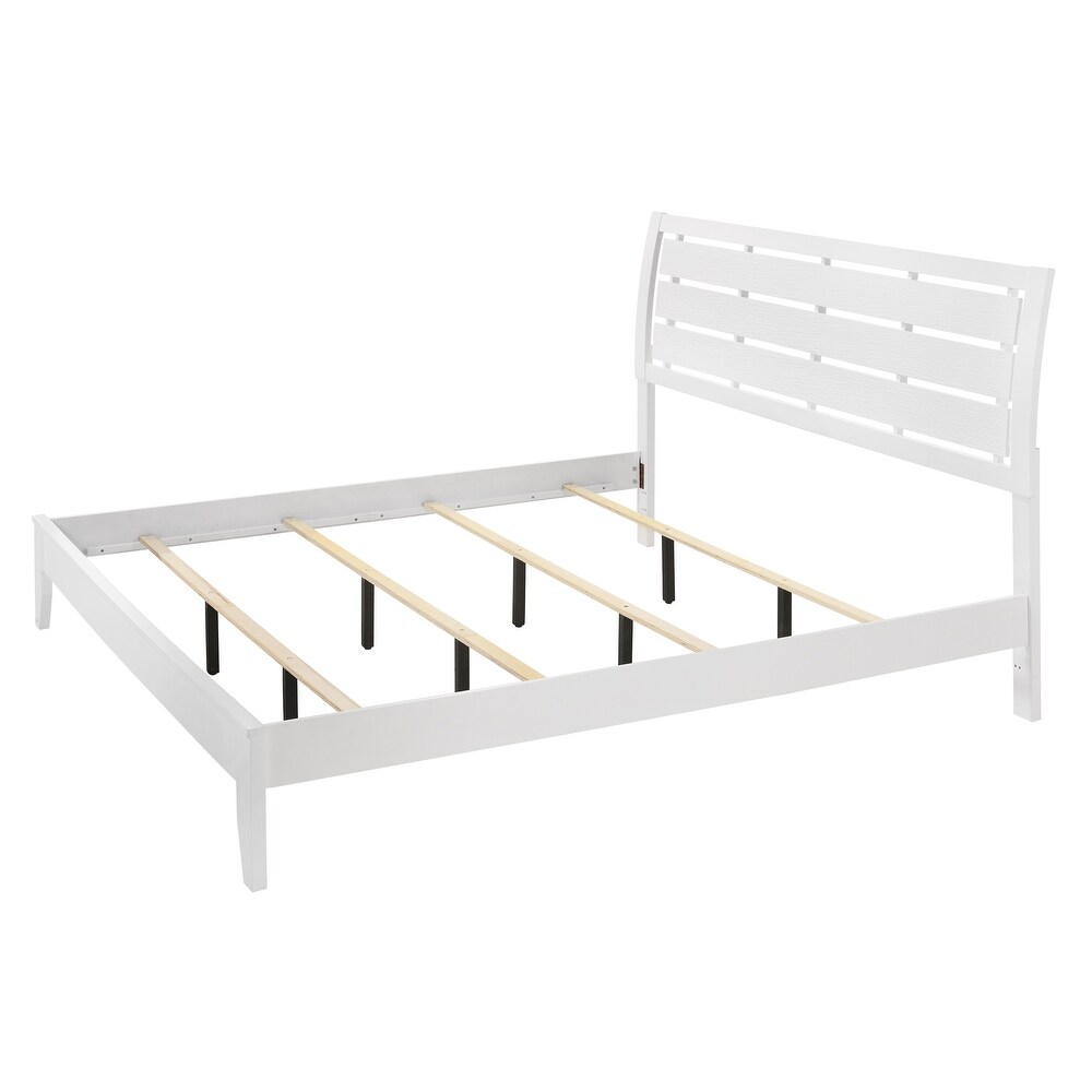 Idell 6 Piece White Sleigh Bedroom Set