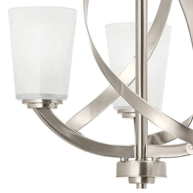 Kichler 34694 Layla 3-Light Brushed Nickel Modern/Contemporary Chandelier