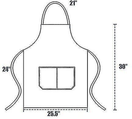 12 Pack Plain Bib Aprons With 2 Pockets - White Unisex Commercial Apron Bulk For Kitchen Cooking Restaurant Bbq Painting Crafting