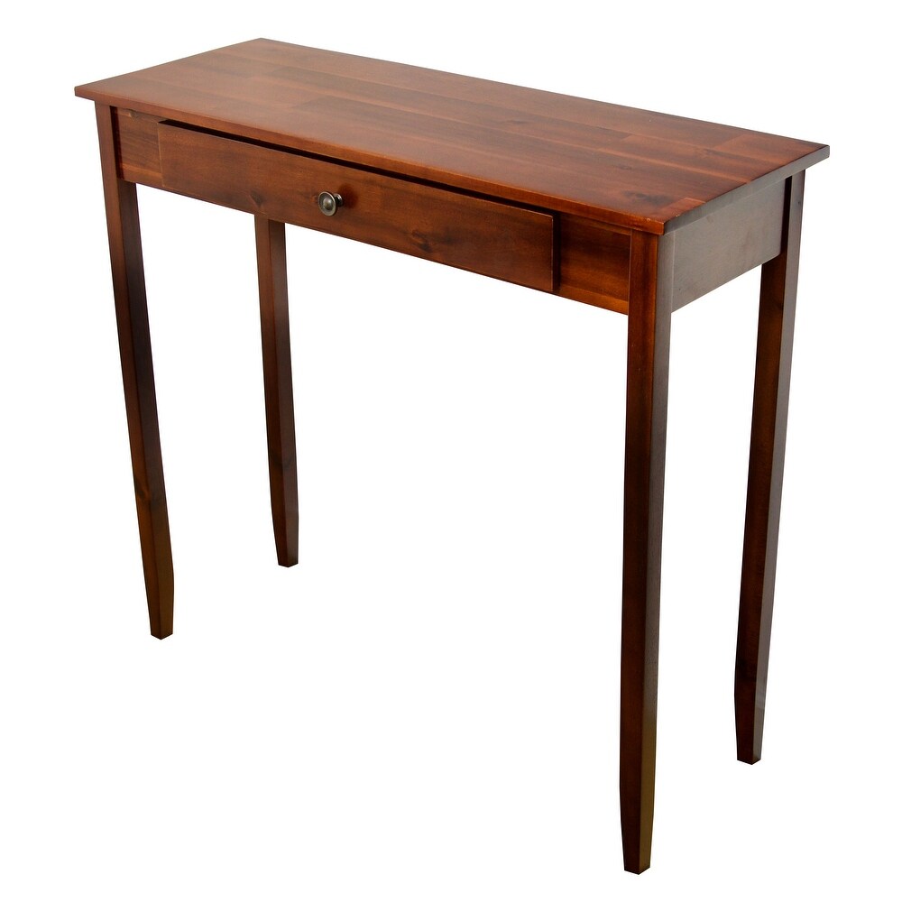 Porch   Den Holly Hill Solid Acacia 1 drawer Console Table