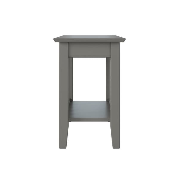 Copper Grove Tovar Grey Side Table with Charging Station