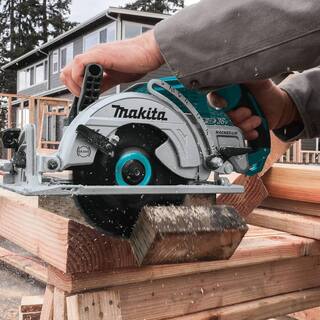 Makita 18V X2 LXT Lithium-Ion (36V) Brushless Cordless Rear Handle 7-14 in. Circular Saw wBONUS 5.0Ah Battery 2 Pack XSR01PTBL1850B2