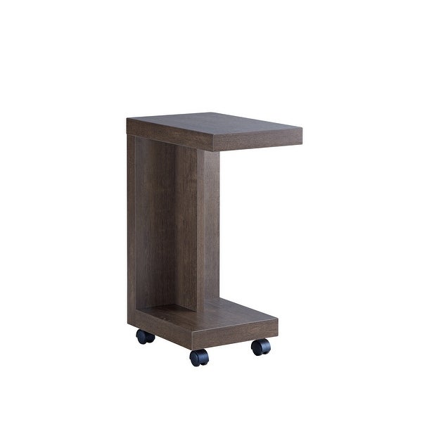 Furniture of America Otis Modern Mobile 18-inch 1-shelf Side Table