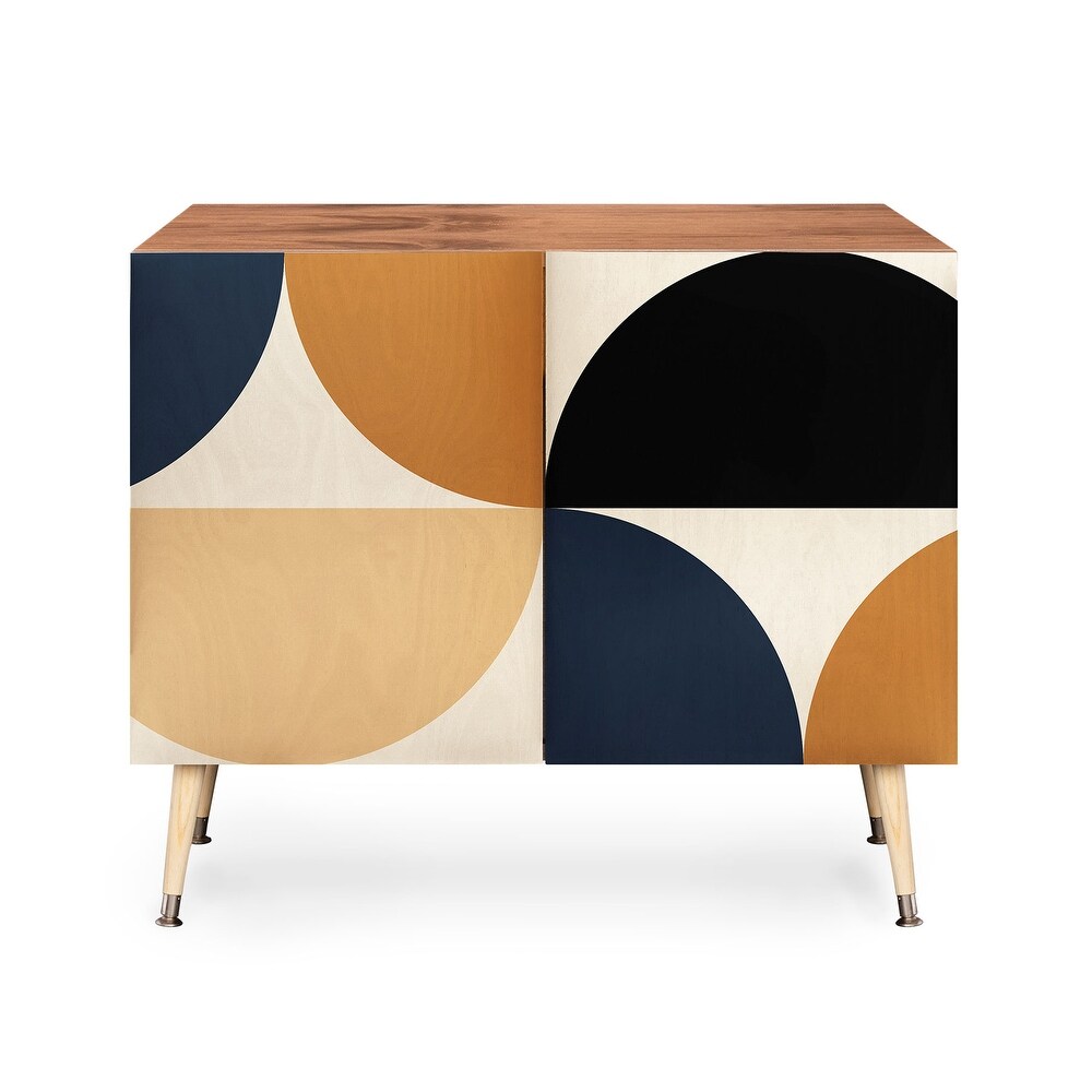 Colour Poems Gisela Geometric Line Pattern I Made to Order Credenza Cabinet