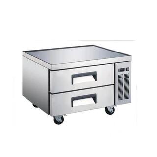 Cooler Depot 52 in. W 35 cu. ft. Commercial Chef Base Refrigerator Cooler in Stainless Steel DXXCB52