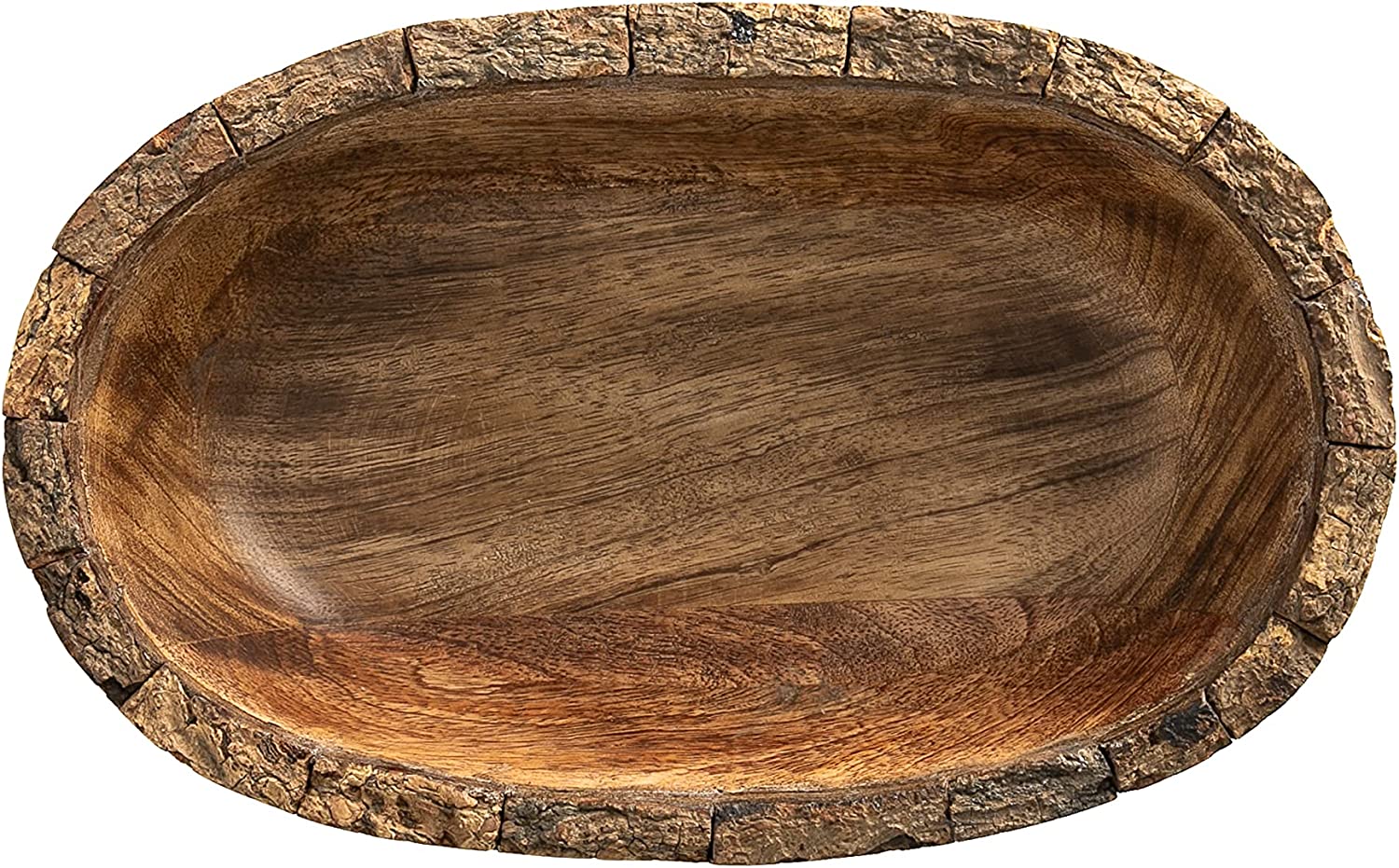 Heritage Lace Artisan Wood 10X6.5X2.75 Bowl