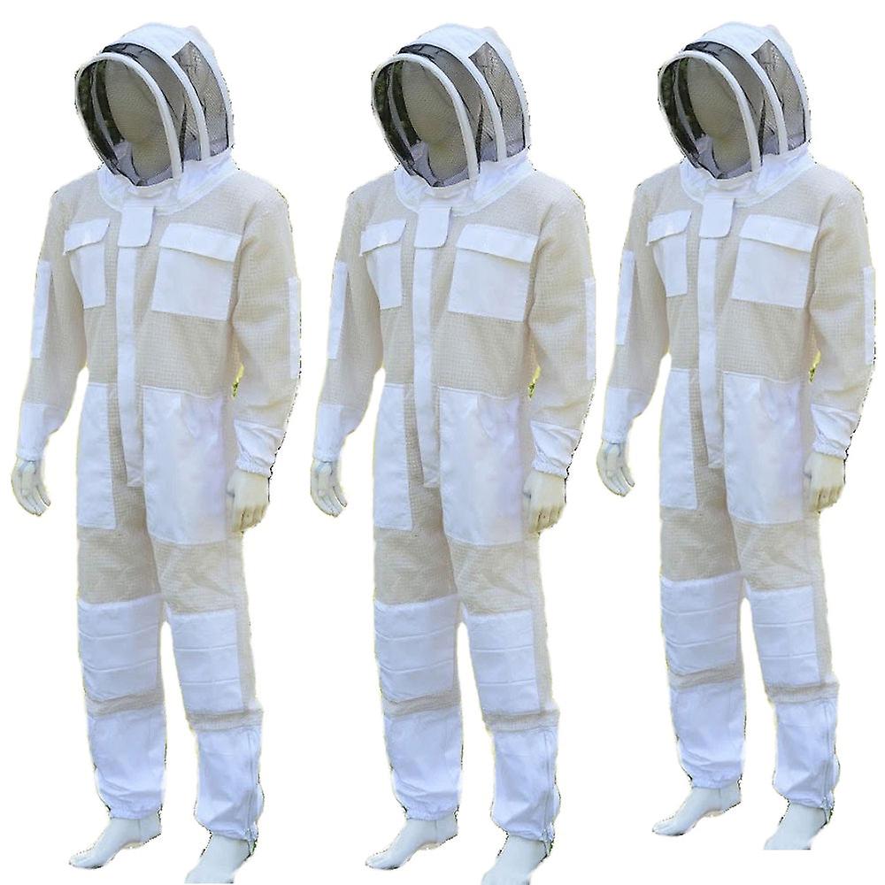 Ultra ventilated 3 layer bee beekeeper beekeeping suit -035