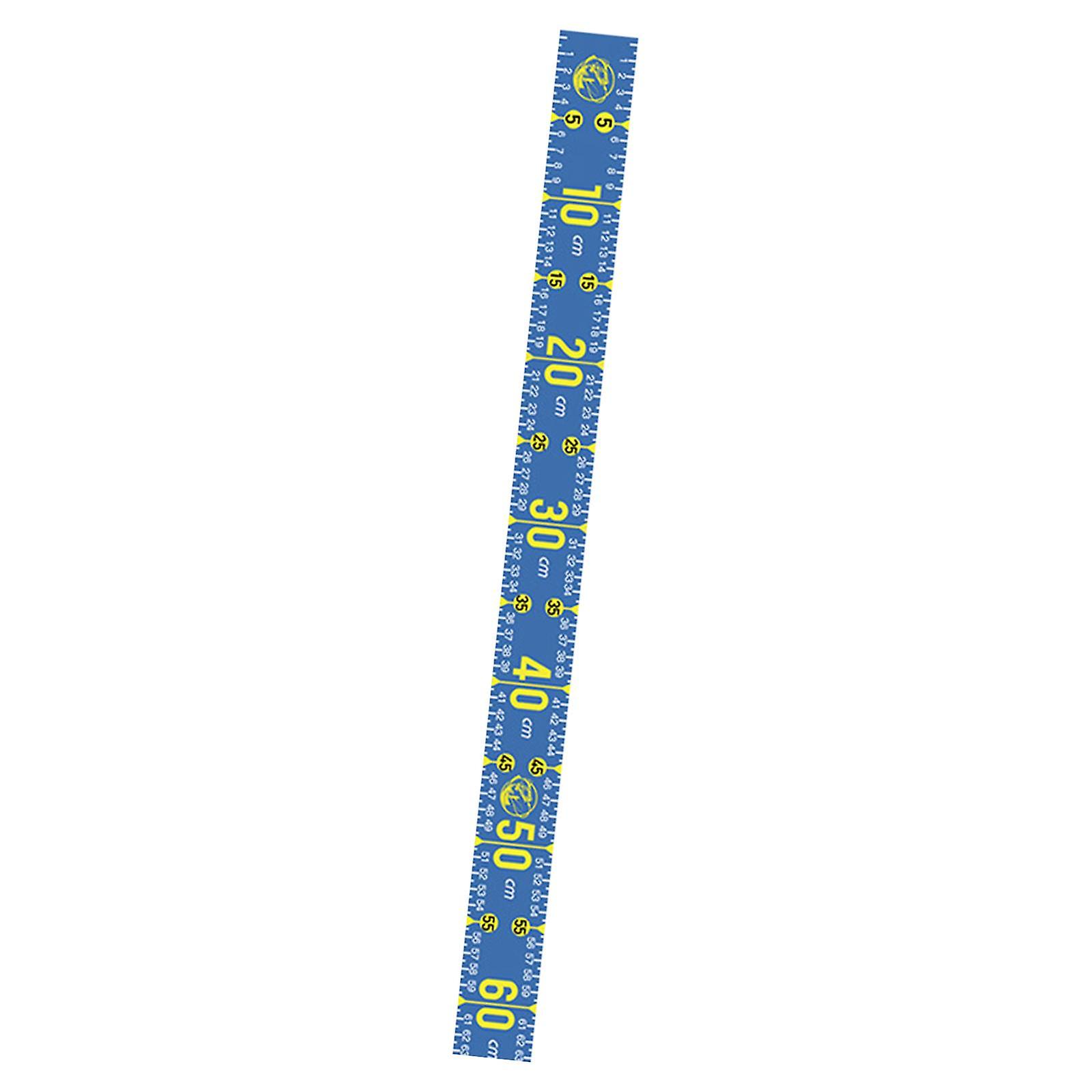 Fish Measuring Tool 51.18'' Foldable Fishing Ruler For Boat Sailboats Kayaks Lakes Blue